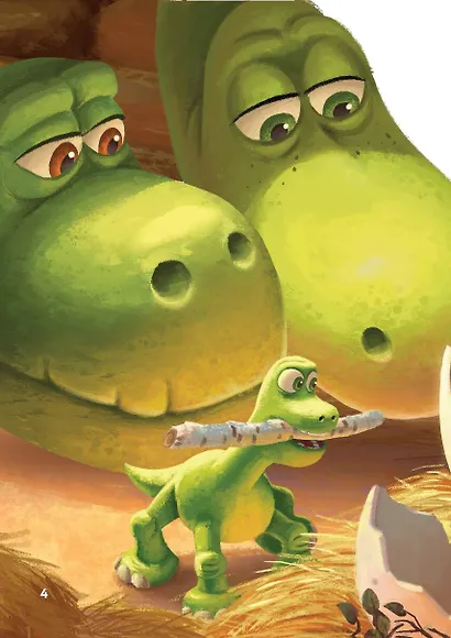 Хороший динозавр. Дорога домой. Книга для чтения с цветными картинками - фото 7