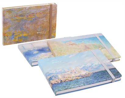 Скетчбук "К.Моне" 130*190, 30 листов, 240г/м2, твердая обложка, в ассортименте - фото 2