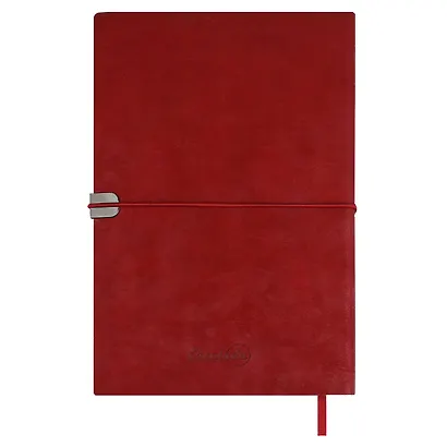 Ежедневник дат. 2026г. А5 176л "Тиволи глосс" красный, кожзам, мягк. переплет, застёжка-резинка, блинт.тиснение, офсет, справ.мат-лы, ляссе, инд.уп - фото 13