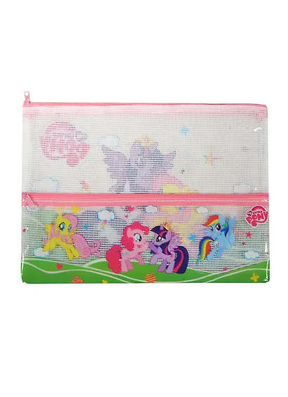 Папка для тетрадей А4 "My Little Pony" на молнии сверху, с карманом, Proff - фото 1
