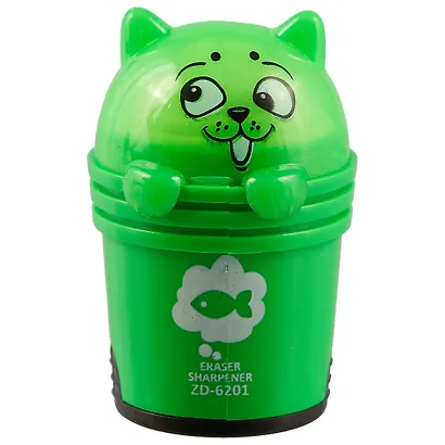 Точилка с ластиком «Кот в корзинке», 6 x 3.5 см - фото 5