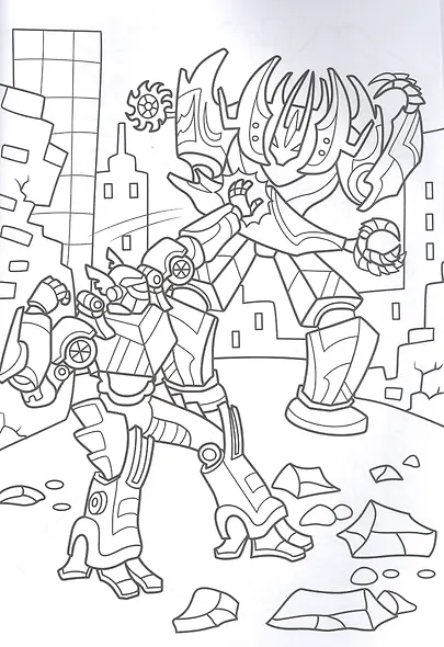 РАСКРАСКА С МАШИНКАМИ. МАШИНКИ И РОБОТЫ - фото 3