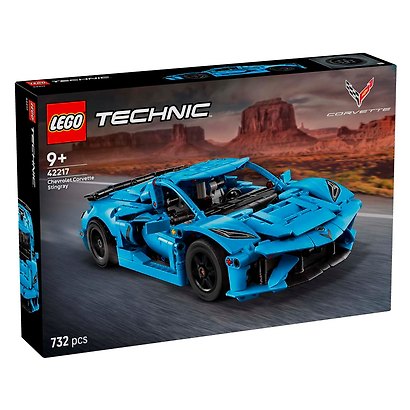 LEGO Technic: Шевроле Корвет Стингрей синий, 732 детали (42217) - фото 4