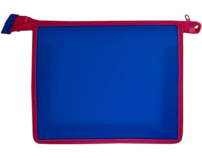 Папка для тетрадей А5 "HEARTS AND STARS" 235*190*50, комбин., молния сверху - фото 2