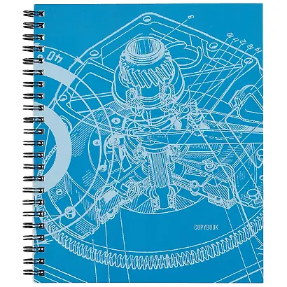 Тетрадь в клетку Listoff, "Чертежи", 96 листов, в ассортименте - фото 1