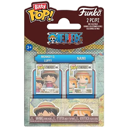 Набор Funko Bitty POP! One Piece Monkey D. Luffy & Nami 2шт 94220 - фото 1