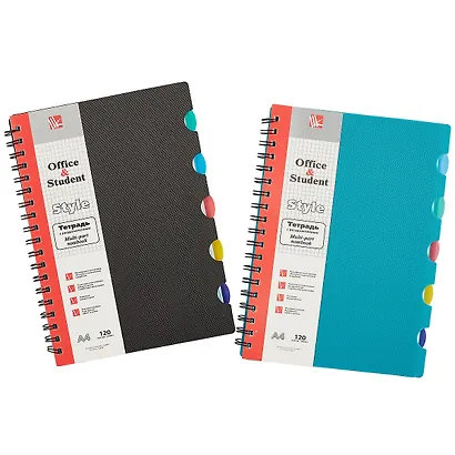 Тетрадь в клетку Listoff, А4, 120 листов, в ассортименте - фото 8