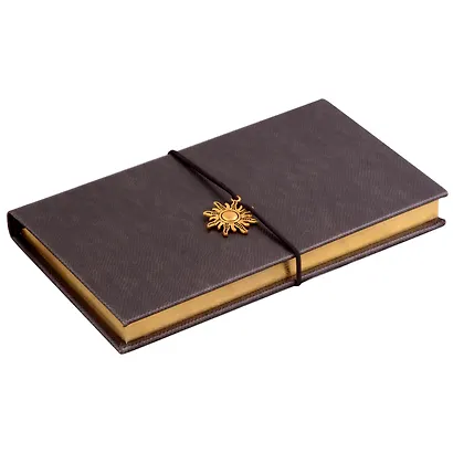 Ежедневник недат. А6 120л "Снейк" серо-коричневый, иск.кожа, тв.переплет, тиснение фольгой, офсет, ляссе - фото 3