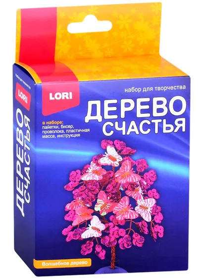 Набор для творчества ТМ Lori Дерево счастья "Волшебное дерево" Дер-032 - фото 1