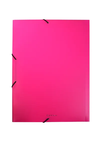 Папка на резинках А4 "Neon" 3 клапана, пластик, ассорти, Erich Krause - фото 1