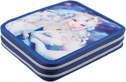 Пенал-органайзер 1отд. "ПРИНЦЕССА С ДРАКОНОМ" 19,5*23*5см, полиэстер, молния, сублимац.печать, инд. уп. - фото 3