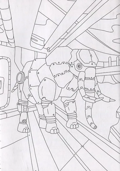 РАСКРАСКИ А5 эконом ВЕСЁЛЫЕ КАРТИНКИ. РОБОТЫ - фото 5