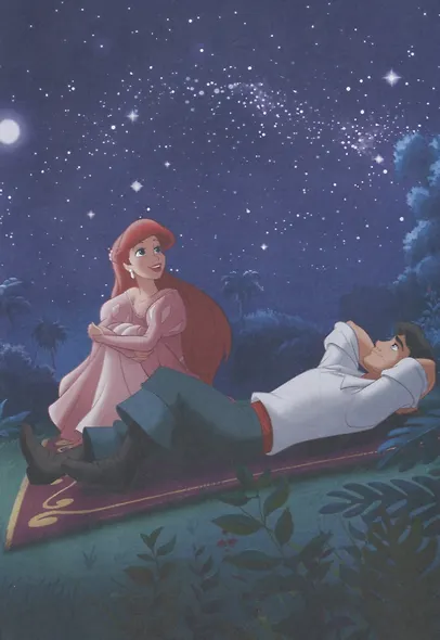 Ариэль и летний звездопад. Аврора и крошка зайчонок. Принцессы Disney - фото 2
