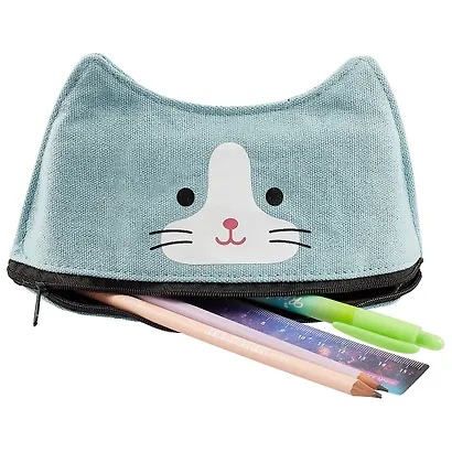 Косметичка на молнии Кошка (20х11) (ткань) (ПВХ бокс) - фото 3