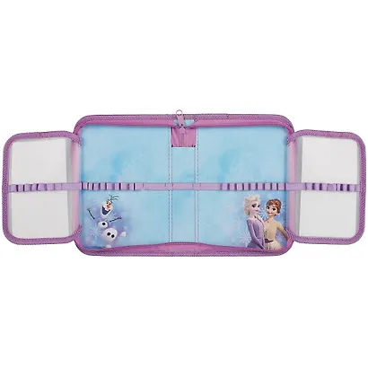 Пенал 1отд. "Холодное сердце" 20*14, молния, 2 откидн.планки, ткань, инд.уп. - фото 4