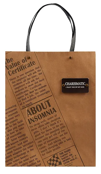 Пакет А4 32*26*12,5 "Charismatic" нейтр. бум.мат - фото 1