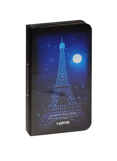 Блокнот А6 Эйфелева башня в ночи (золотой обрез) (192стр) - фото 1