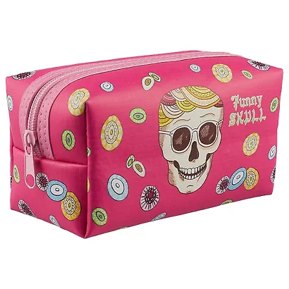 Косметичка на молнии Funny Skull (16х8) (ПВХ бокс) - фото 1
