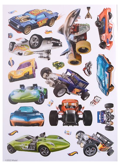 Развивающая книжка с многоразовыми наклейками № МН 2204 "Hot Wheels" - фото 2