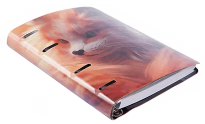 Тетрадь 120л кл. "Peach Fuzz" на кольцах, иск.кожа, полноцв.печать, интегр.переплет, скр.углы - фото 2