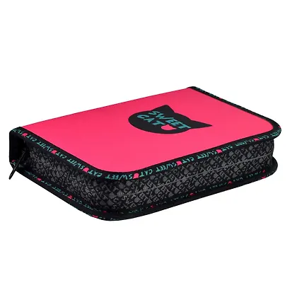 Пенал 1отд. "КОТОСЛАДОСТИ" 13.3*20*3.5см, ПВХ, полиэстер, молния, печать на молнии, печать по ранту, сублимац.печать - фото 3