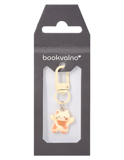 Брелок-подвеска Котик с банданой (рыжий) (2,5см) (пластик/металл) (12-202509-YSK-12) - фото 4