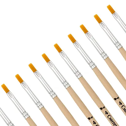 Кисть синтетика плоская №4, Артком - фото 2