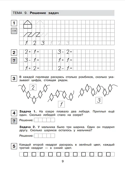 Прописи по математике. Часть 1. Рабочая тетрадь для дошкольников 6-7 лет - фото 2