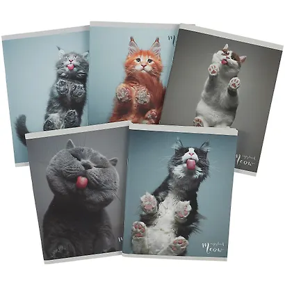 Тетрадь в клетку Listoff, "Пушистые лапки", 96 листов, в ассортименте - фото 7