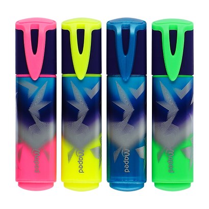 Набор текстовыделителей 04 цвета "ARCTIC", c блестками, Maped - фото 3