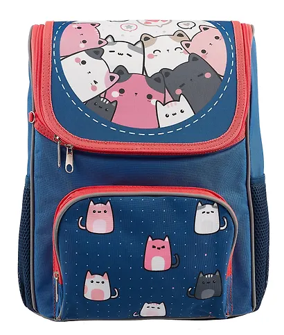 Ранец Creativiki "КОТИКИ" 1 отд., 33*25*13см, жестк. каркас - фото 1