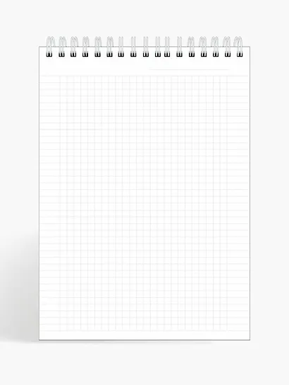 Блокнот А5 80 листов в клетку "April", белый, спираль - фото 2