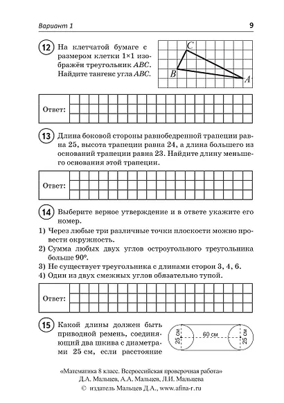 Математика. 8 класс. Всероссийская проверочная работа - фото 7