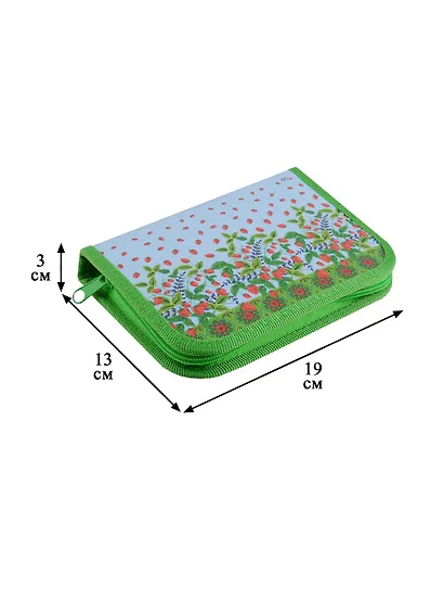 Пенал 1отд. "Землянички" 190*130, молния, лам.картон - фото 3