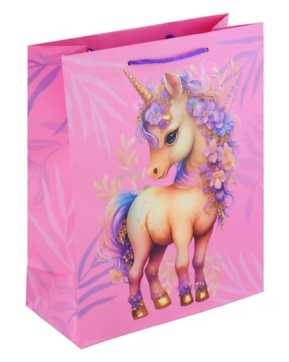 Пакет А4 32*26*12 "Единорожка" дет., бум.мат.ламинат - фото 1