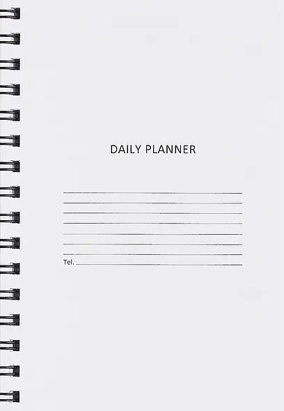 Ежедневник недат. А5 192л "Today" серый, иск.кожа, интегр.переплет, тонир.блок, тисн.фольгой, евроспираль, офсет - фото 4