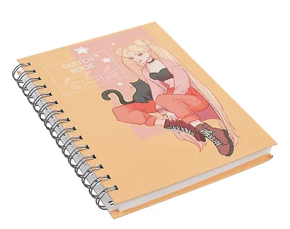 Скетчбук А5 100л "Solitude" белый офсет, 100г/м2, евроспираль - фото 3