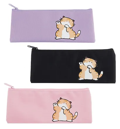 Пенал-косметичка "Кот-пухляш", ткань - фото 1