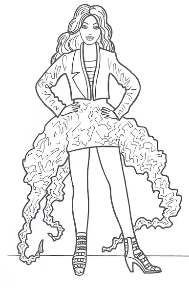 Юные модницы. Раскраска - фото 5