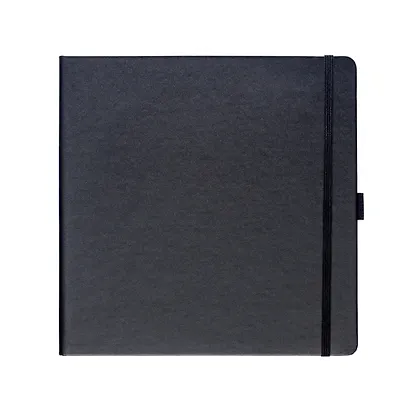 Скетчбук 20*20, 80 листов "Sketchmarker" черный, 140г/м2, слоновая кость - фото 2