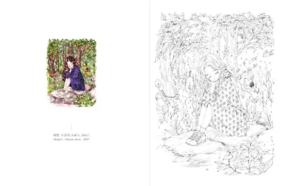 Под кронами деревьев.Раскраска. Иллюстрации Aeppol - фото 7