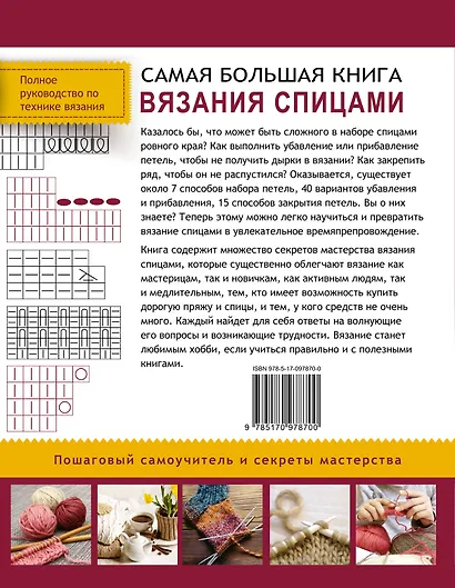 Самая большая книга вязания спицами - фото 2