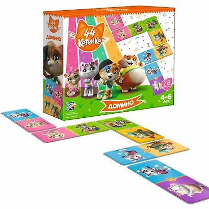 Игра настольная «44 Котенка Домино», Vladi Toys - фото 2