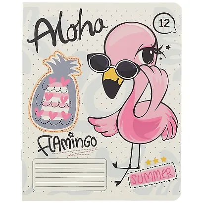 Тетрадь в клетку Academy Style, "Веселые зверята", 12 листов, в ассортименте - фото 4