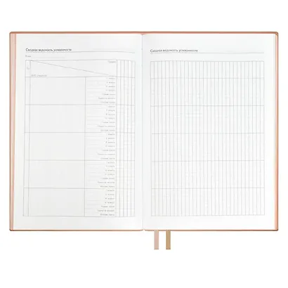 Ежедневник учителя А5 160л "ШЕВРЕТ РОЗОВЫЙ" кожзам, блинт.тисн., цветн.срез, два ляссе, закладка из иск.кожи - фото 15