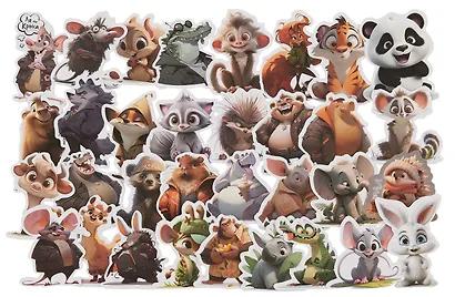 Набор виниловых наклеек (Животные-1) - фото 3