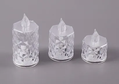 Набор LED-свечей (3 штуки) (пластик) (14х19 см) - фото 2