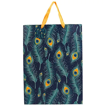 Подарочный пакет «Peacock feather», А3 - фото 2