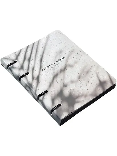 Тетрадь 120л кл. "Sence", тень, на кольцах, мел.картон, ламинация - фото 1