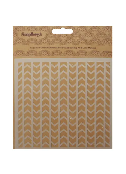 Трафарет, Шеврон 15,2*15,2см толщина 0,31мм - фото 1